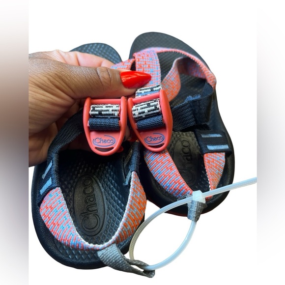 Chaco Z/1 EcoTread Sandal Size 4 Youth Unisex Kids Girls Boy Beach Penny Coral - Picture 9 of 10